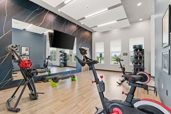 24/7 Gym with strength and cardio equipment
